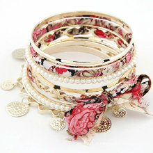 Venda quente Multilayers Bangles do laço Pulseiras do Pearl Braceletes BA41